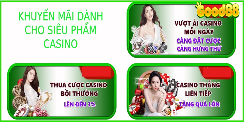 Ưu đãi hấp dẫn cho sảnh Casino 