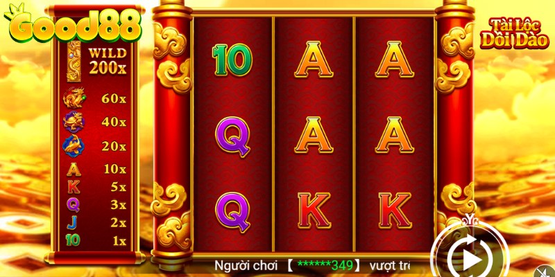 Tài Lộc Dồi Dào là Slot Game Good88 rất hot