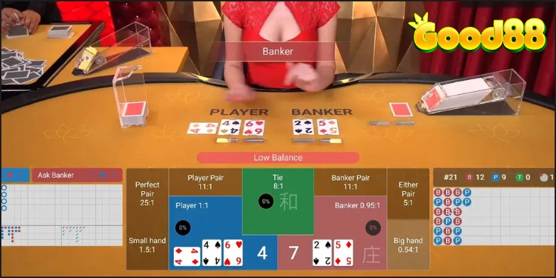 Cầu Baccarat theo dạng 1 - 2 - 3